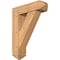 Ekena Millwork Traditional Arts and Crafts Smooth Bracket w/ Offset Brace, Western Red Cedar, 7 1/2"W x 26"D x 34"H BKT0806X26X34TRA03SWR - alternate 1
